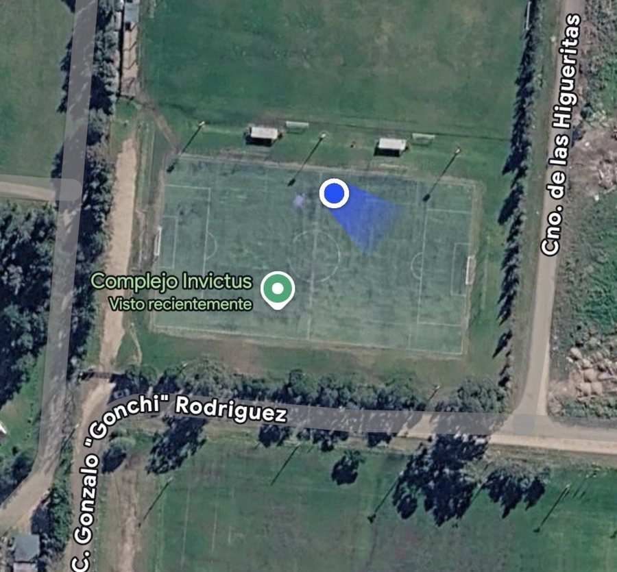 Vista satelital del Complejo Invictus en Google Maps